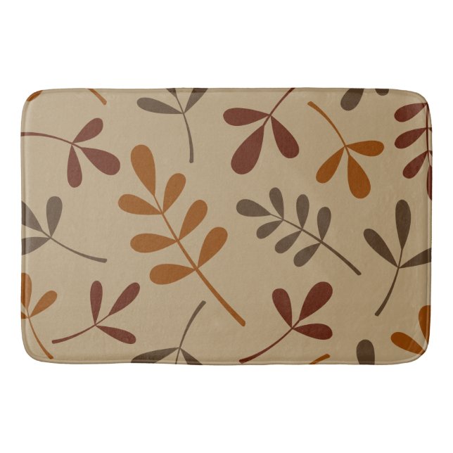 Design großer Herbstlaub Badematte (Vorderseite)