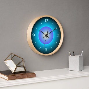 Design Grün/Aqua/Lila>Wall-Uhr Uhr
