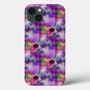 Design grün, lila Textur Aquarell Case-Mate iPhone Hülle