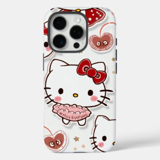 Design-Handy-Gehäuse mit niedlicher Kätzin iPhone 16 Pro Hülle