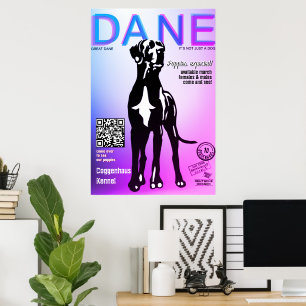 Design-Hunde-Verkaufsplakat Poster
