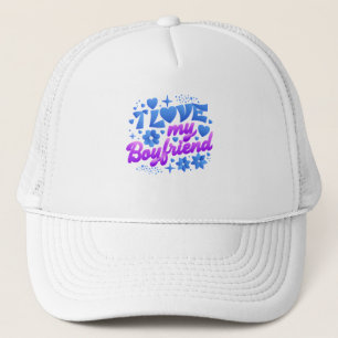 Design - Ich liebe meinen Freund Truckerkappe
