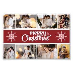Design Ihre eigenen 8 Foto Collage Weihnachtsfeier