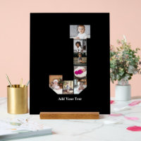 Design Ihres eigenen Letter J Foto Collage Poster