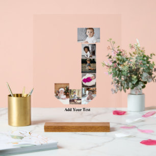 Design Ihres eigenen Letter J Foto Collage Poster