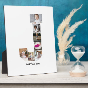 Design Ihres eigenen Letter J Foto Collage Poster Fotoplatte