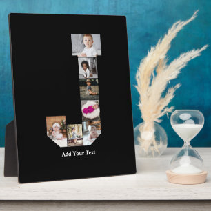 Design Ihres eigenen Letter J Foto Collage Poster Fotoplatte