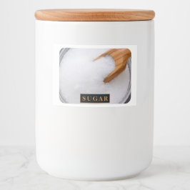 Design Ihres Traums - 3x2 Zucker-Container-Etikett Lebensmitteletikett