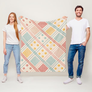 Design im geometrischen Stil der Mitte des 20. Jah Fleecedecke