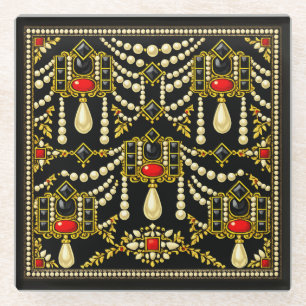 Design inspiriert von Mary Queen of Scots Jewells  Glasuntersetzer