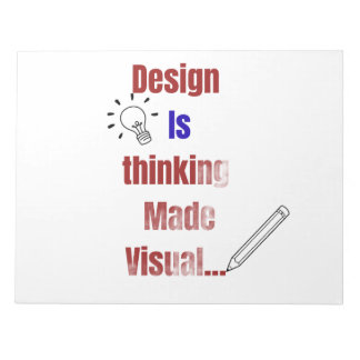 Design ist Denken, sichtbar gemacht – Minimal Graf Notizblock