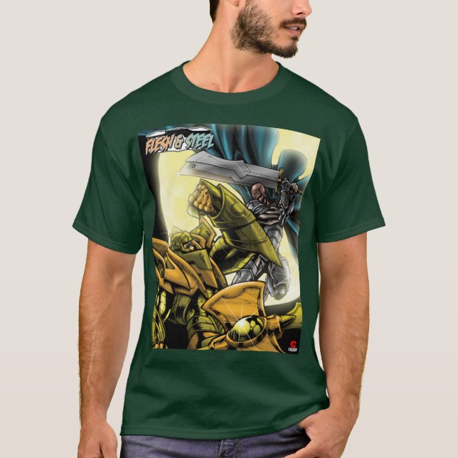 Design-Klassiker T - Shirt aus Fleisch und Stahl V (Vorderseite)