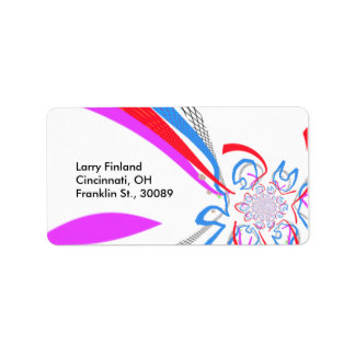 Design-Label mit modernem Stil Adressaufkleber