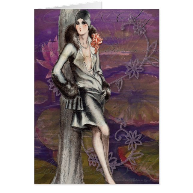 Design Lady Art Déco vintage (Devant)