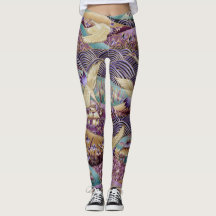 Design-Leggings für japanische Kunstdruckmuster