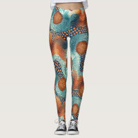 Design-Leggings mit ausgefallenem Muster