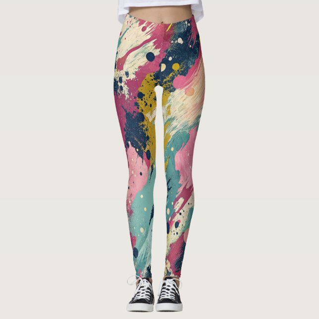 Design-Leggings mit ausgefallenem Muster  Leggings (Vorderseite)