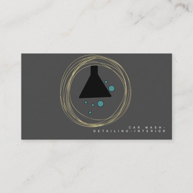 Design-Logo B für Minimalistisches Fahrzeug Visitenkarte (Vorderseite)