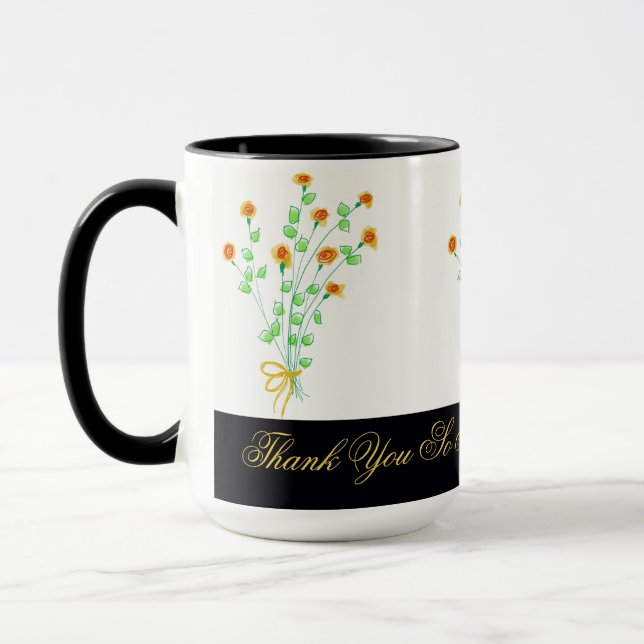 Design Merci tellement de café Mug (Gauche)