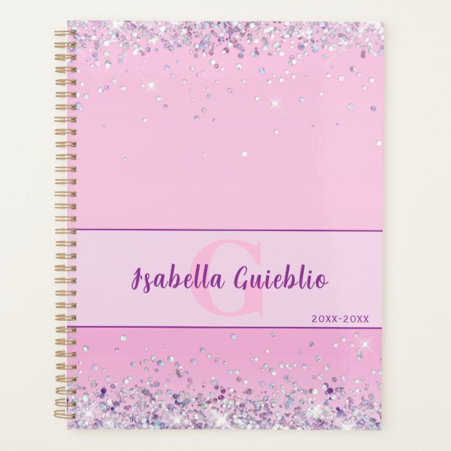 Design minimaliste de Parties scintillant rose cha (Devant)