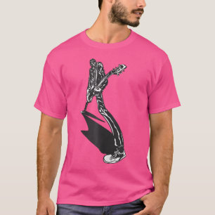 Design mit Akustik und Skelettgitarre T-Shirt