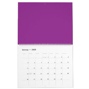 Design mit Atemberaubendem Lila Hintergrund und We Kalender