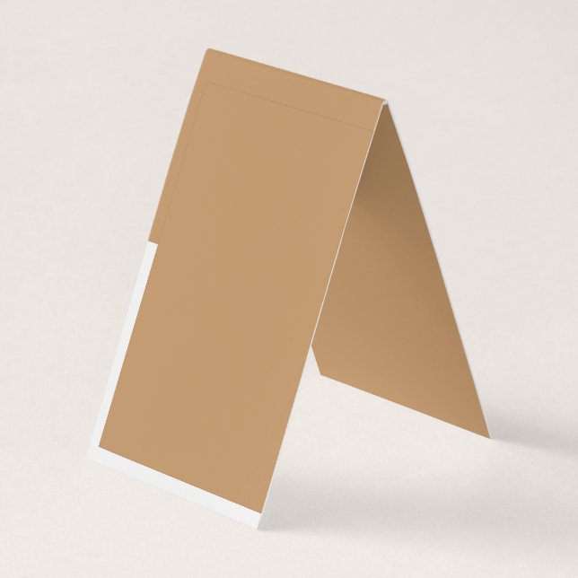 Design mit braunem Hintergrund und weißer Grenze Visitenkarten (Rückseite)