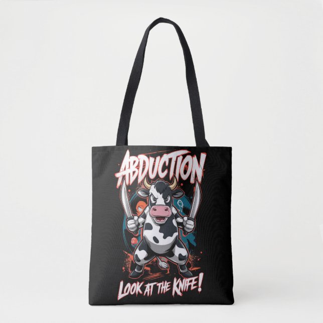 Design mit einem Kuh-Zeichen Tasche (Vorderseite)