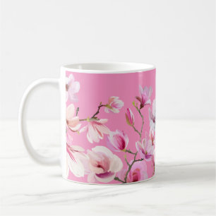 Design mit rosa Sakura-Blüten Kaffeetasse