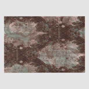 Design mit Vintage-Karte von Boston aus dem Jahr 1 Seidenpapier