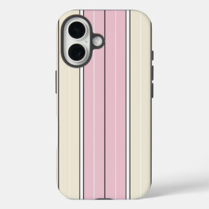 Design mit weichem Farbverlauf und vertikalen Stre iPhone 16 Hülle