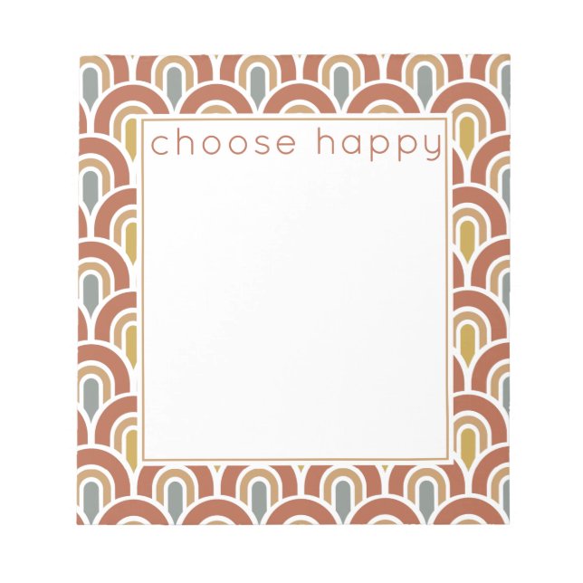 Design moderne arc-en-ciel Bloc-notes (Devant)