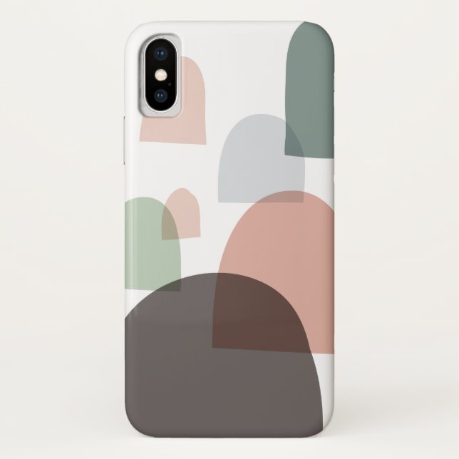 Design moderne du milieu du siècle iPhone X Coque (Dos)