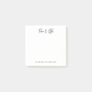 Design moderne Script personnalisé Post-it Notes