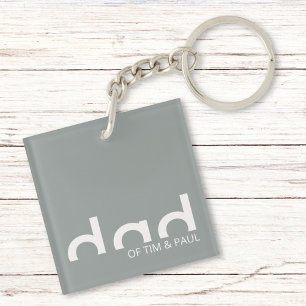 Design moderne simple père avec enfants Noms enfan