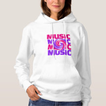 Design musical Sweat - shirt à capuche féminine