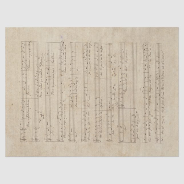 Design Musik und Rose 9 Seidenpapier (Vorderseite)