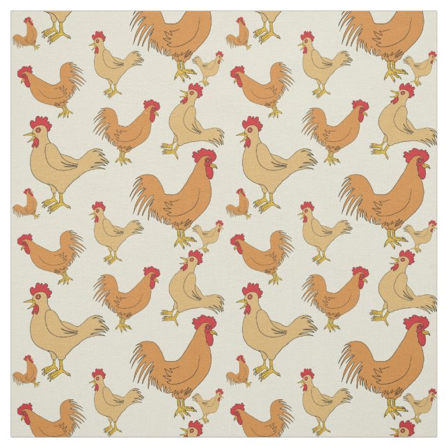 Design-Muster für braunes Hühnchen Stoff (Muster)