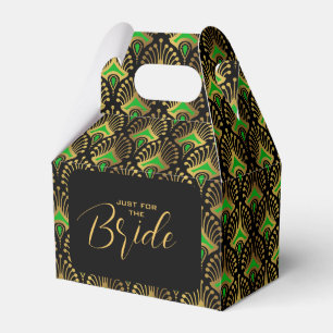 Design-Muster für Gold und Grün Geschenkschachtel