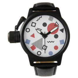 Design-Muster für Retro-Memphis Armbanduhr