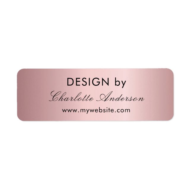 Design nach Namen des Unternehmers (Vorne)