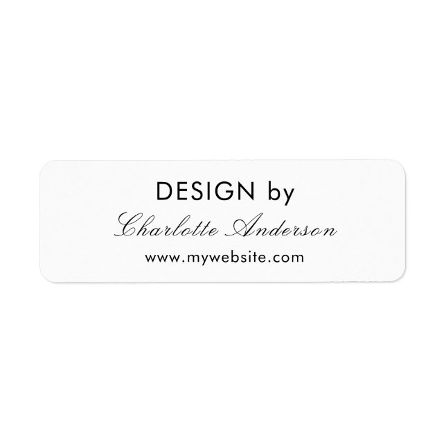 Design nach Namen des weißen Unternehmers (Vorne)