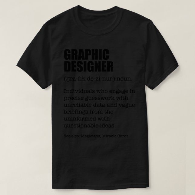 Design Ninja Graphic Designer Funny Dictionary Def T-Shirt (Design vorne)