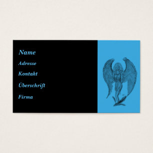 Design noir et bleu Angel