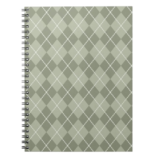 Design-Notebook für grüne Raute Notizblock (Vorderseite)
