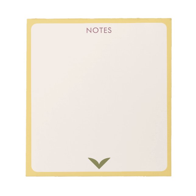 Design-Notizblock Notizblock (Vorderseite)