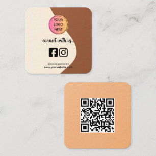 Design Now - QR-Code hinzufügen, Social Media & Lo Telefonnummerkarte