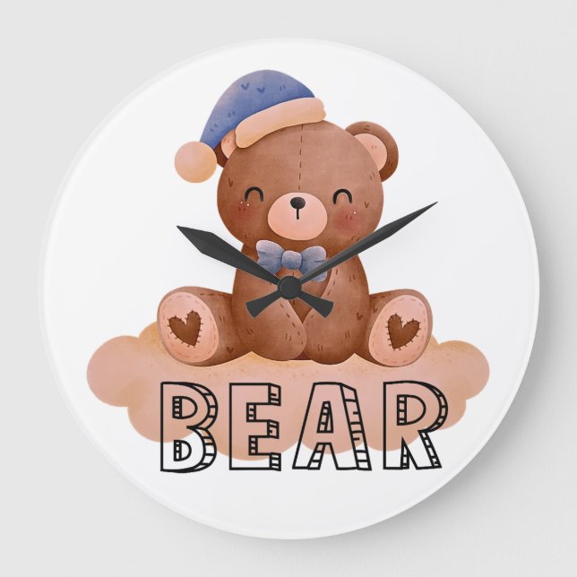 Design ohne Titel Große Wanduhr (Vorderseite)