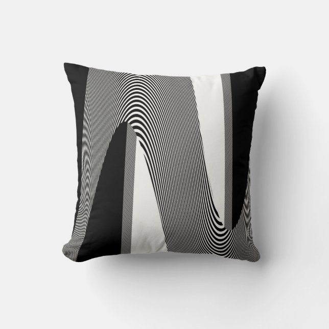 Design Op Noir Et Blanc, Coussin (Recto)