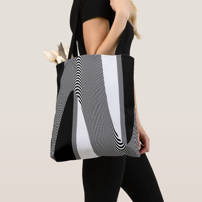 Design Op Noir Et Blanc, Sac fourre - tout (De près)